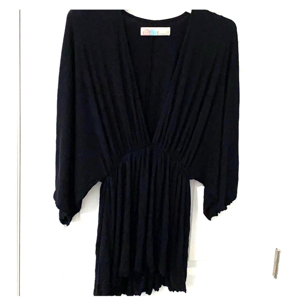 Free People Black Shorts Romper